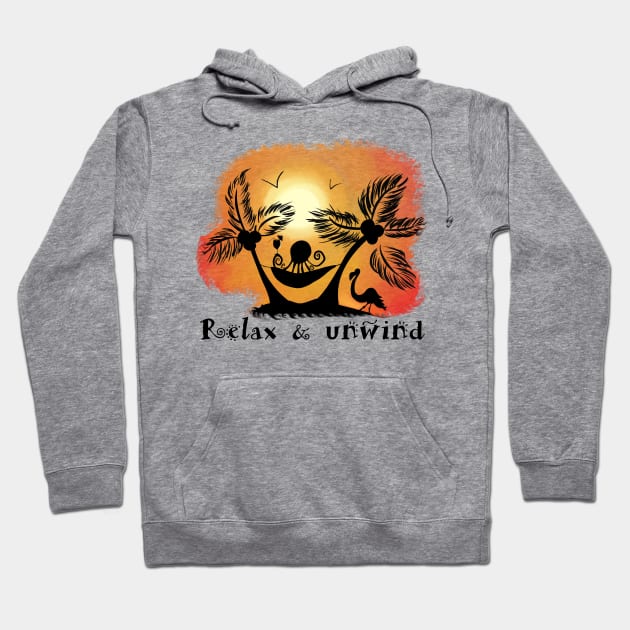 Relax & Unwind Hoodie by DitzyDonutsDesigns